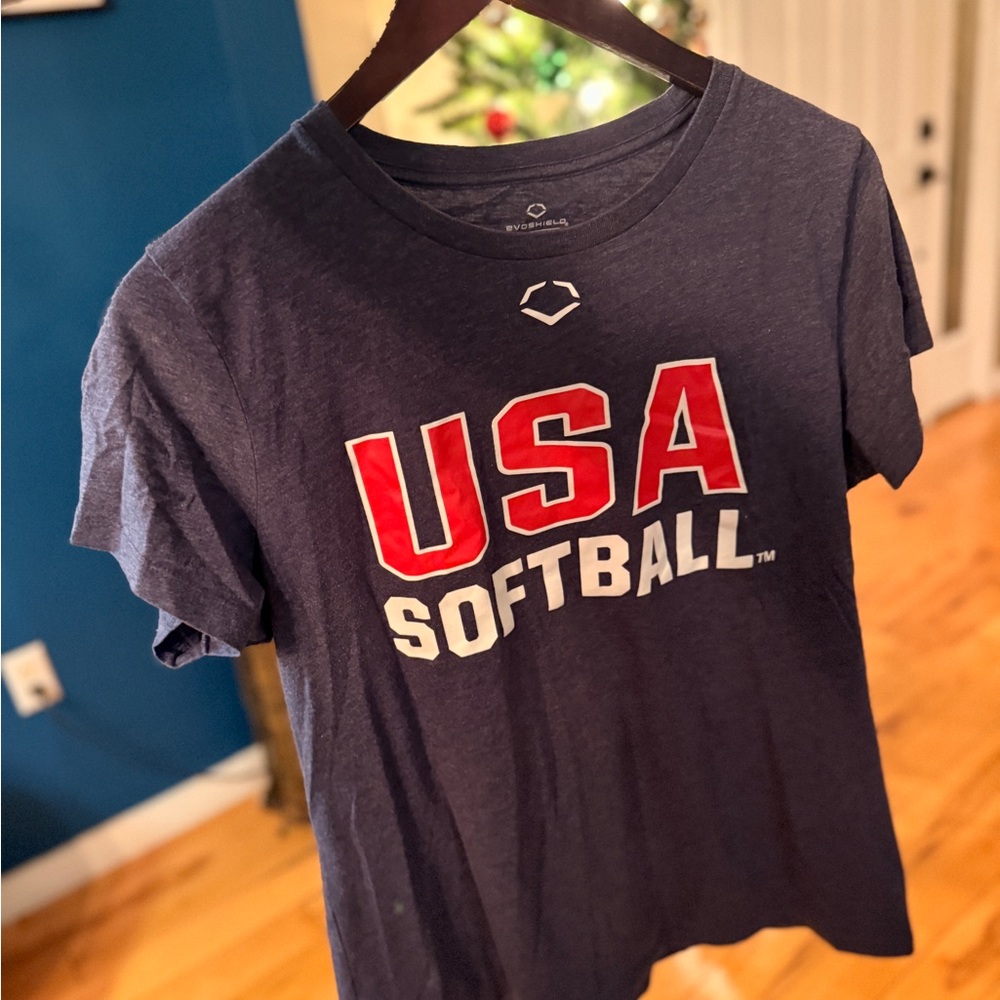 USA Softball Navy Blue T-Shirt